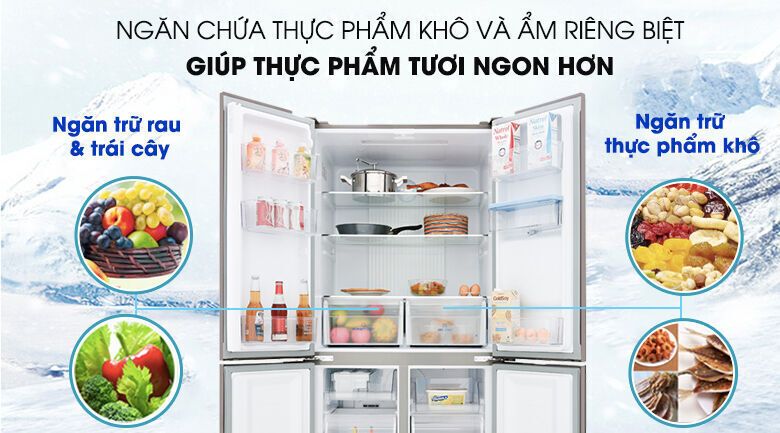 tủ lạnh aqua inverter 456 lít aqr-igw525em gb